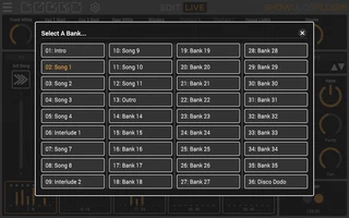 Bank Selector Panel