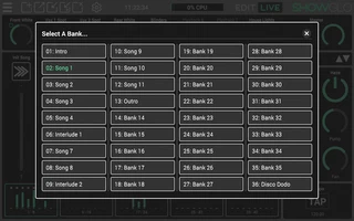 Bank Selector Panel