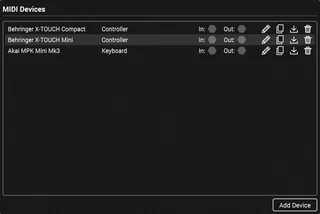 MIDI Settings